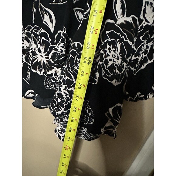 Free People Dress Womens Size Small Snap Out of It Black Floral Tunic Boho - Picture 12 of 12